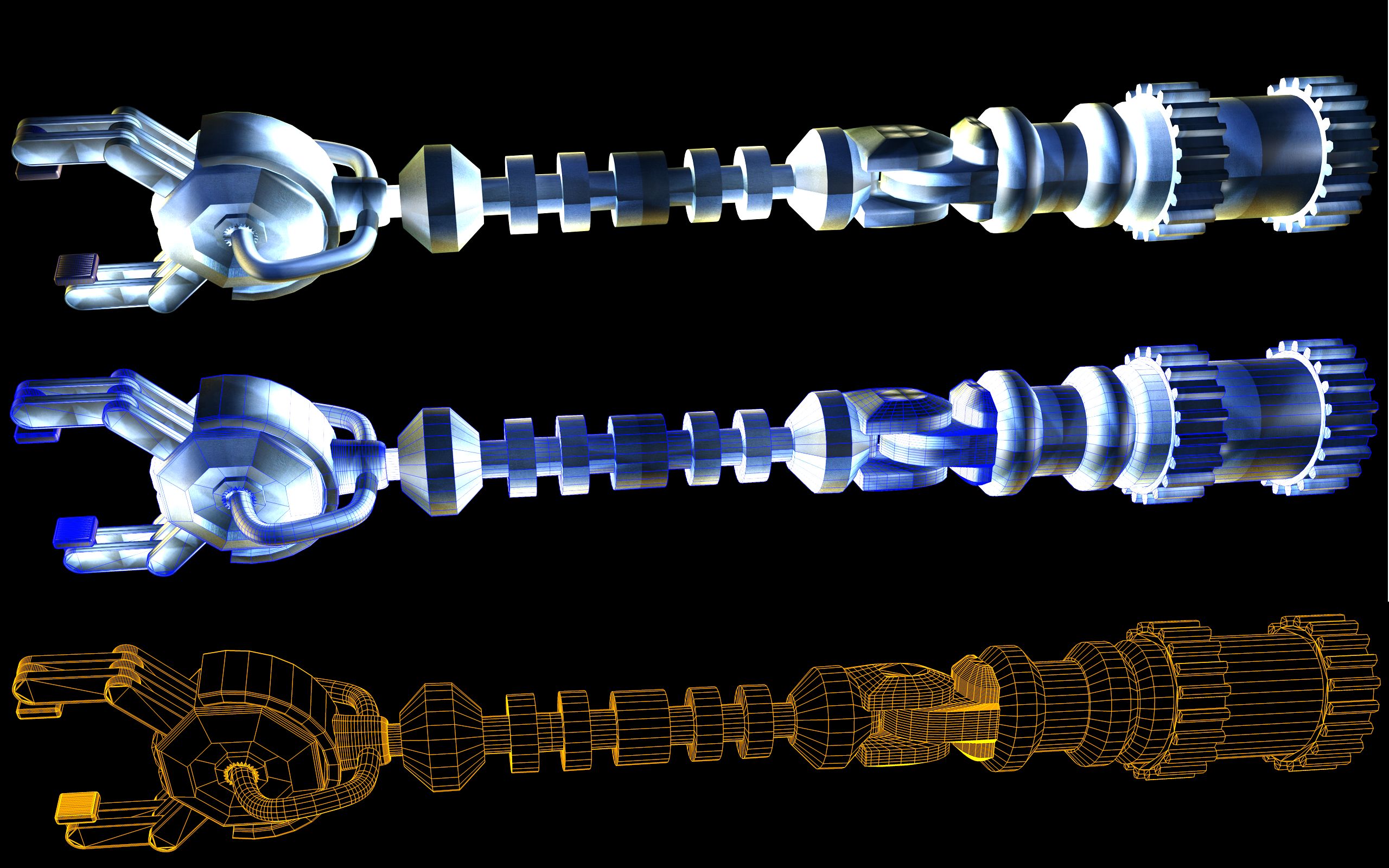 Parts to A robot.